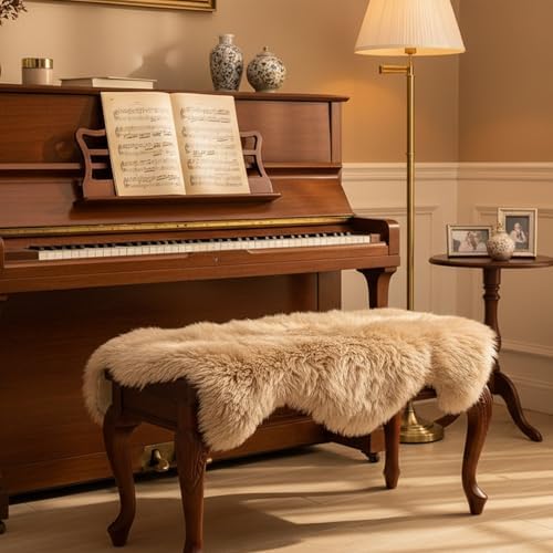 OGLAND Genuine Sheepskin Rug | Shaggy Wool Fur Lambskin Throw Pad Cushion