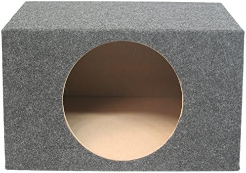 American Sound Connection Car Audio Single 15" Sealed Subwoofer Salnted Hatchback Stereo Sub Box Enclosure