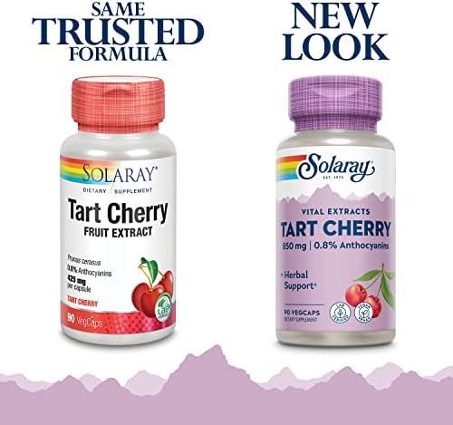 Solaray Tart Cherry Fruit Extract 850 mg, 90 VegCaps