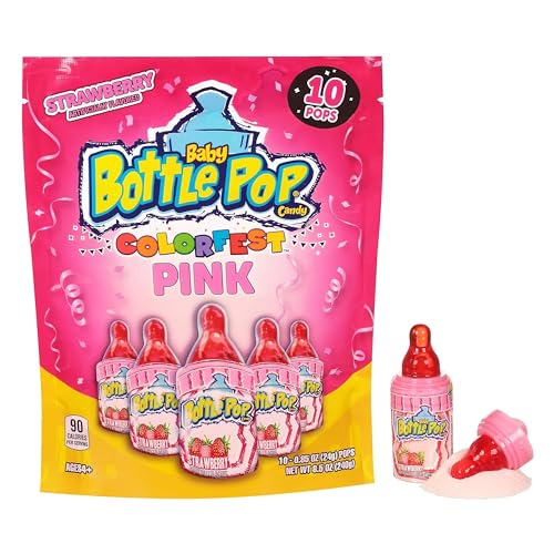 Baby Bottle Pop Candy Lollipops Variety Pack - 10 Ct Individually Wrapped