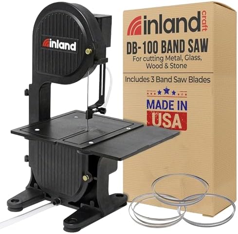 Inland Craft DB-100 Diamond Band Saw Machine for Glass, Rock, Wood & Metal