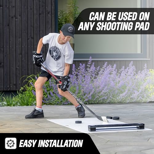 Better Hockey Extreme Hockey Rebounder - Professional Quality Sports Training Aid for Passing, Shooting and One Timers - 24 inch Passing Slot