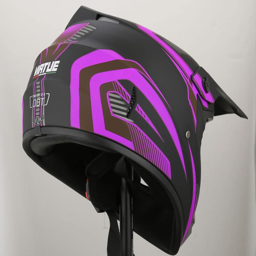 Motocross Offroad Helmet Dirt Bike Helmet BMX MX ATV Helmet Full Face Motorcycle Helmet with Gloves Goggles Mask for Unisex Adult Youth DOT/FMVSS