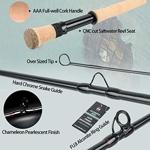 Maxcatch Saltwater Fly Fishing Rod 9ft 7/8/9/10/11/12wt Graphite IM10 Fast Action