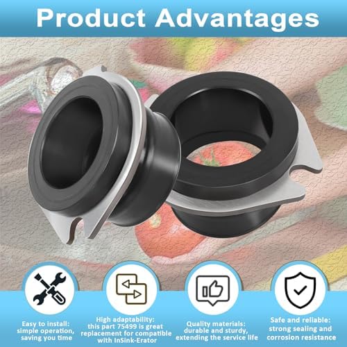 75499 Flex Coupler Garbage Disposal Replacement Parts Compatible with Insink-erator