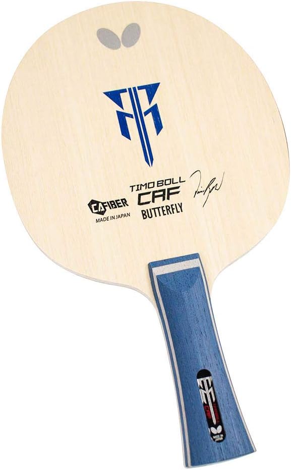 Butterfly Timo Boll CAF Table Tennis Blade - CA Fiber Blade - Timo Boll CAF Blade - Professional Table Tennis Blade - Available in FL and ST Handle Styles - Made in Japan