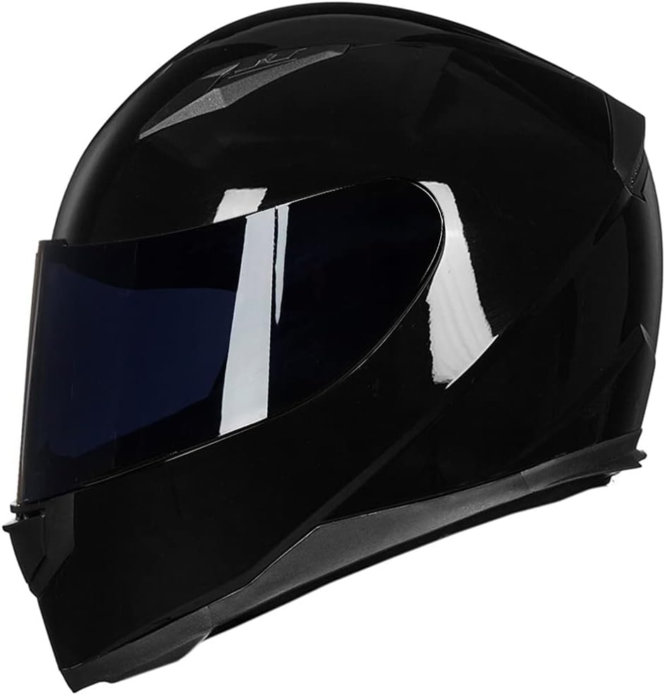 ILM Full Face Motorcycle Street Bike Helmet with Removable Winter Neck Scarf + 2 Visors DOT Model ILM-313