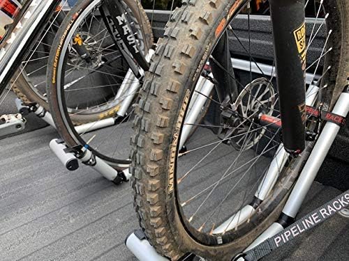 3 Bike Rack for Truck Bed - 3 Standard All-Aluminum Tire Bike Rack for Full Size Trucks - Effortless Wheel Mount, Skip Front Tire Removal, Drill-Free Installation - Gift Set for Men