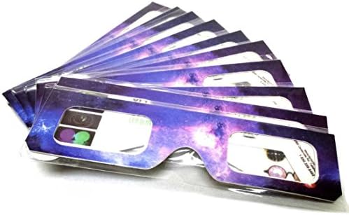 GloFX Paper Cardboard Diffraction Glasses - Great for Christmas Lights, Parties, Raves, Festivals, Light Shows, & Fireworks