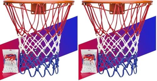 Basketball Net Replacement Heavy Duty, 2023 Professional On-Court Quality [6.88Ounce], Fits Outdoor Indoor Standard Rim