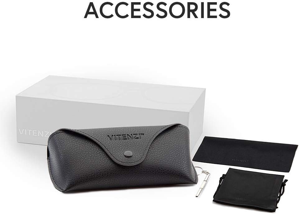VITENZI Bifocal Sunglasses for Men Women Semi Rimless Reading Sun Tinted Glasses with Readers - Tivoli