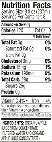 Langers Organic 100% Apple Juice, 10 Fl Oz (Pack of 12)