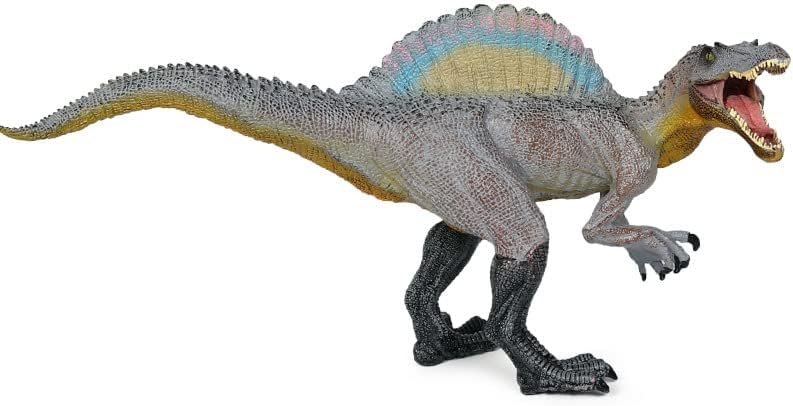 Gemini & Genius Dinosaur Toys for 3 4 5 6 7 Year Old Boys, Spinosaurus with Movable Jaw Dino Action Figure, Cool Birthday Cake Topper, Party Gift