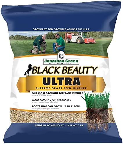 Jonathan Green (10323) Black Beauty Ultra Grass Seed - Cool Season Lawn Seed (25 lb)