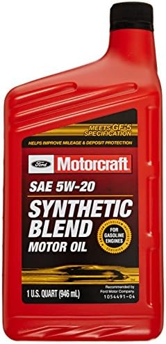Genuine Ford Accessories (XO-5W20-QSPW) SAE 5W-20 Synthetic Blend Engine Oil - 1 Quart