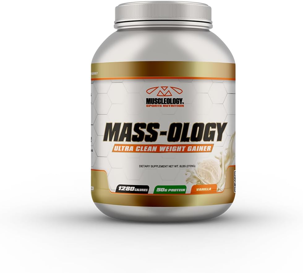 MUSCLEOLOGY Weight Gainer | Whey Protein Powder | Muscle Builder for Men & Women | Chocolate, 6 lbs