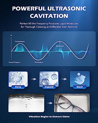 CREWORKS 3.2L Ultra Sonic Cleaning Machine - 120W Cavitation 100W Heat
