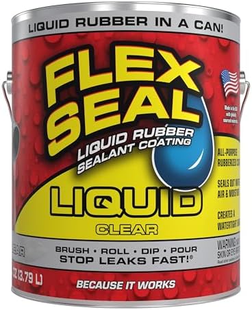 Flex Seal Liquid, Rubber Coating Sealant, Waterproof, Flexible, Breathable, and UV Resistant, Roof Repair, Basements, RV, Campers, Trailers, Marine