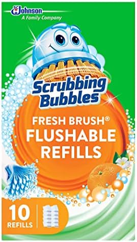 Scrubbing Bubbles Fresh Brush Flushable Refill Pads for Toilet Cleaning System, Citrus Action Scent, Toilet & Toilet Bowl Cleaner
