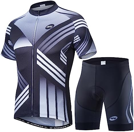 sponeed Cycling Jersey Short Sleeve Suits Men Bike Clothing Road Bicycle Shorts Padded Outfits