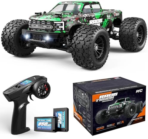 HAIBOXING 18859 1:18 Scale All Terrain RC Car, Hobby 4WD Remote Control Car | 2.4GHz Electric RC Vehicle 36 KPH High Speed 4X4 Waterproof Off-Road RC Truck with Two Rechargeable Batteries for RC Driving