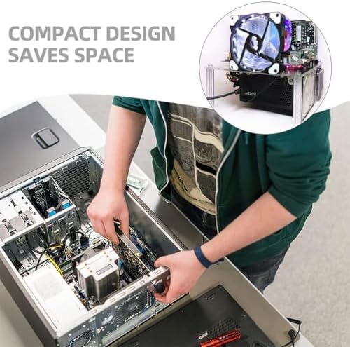 HOMSFOU Open Air Pc Case Bracket Micro ATX Motherboard Stand Open Frame Computer Case Compact Design for Component Testing and Custom Builds