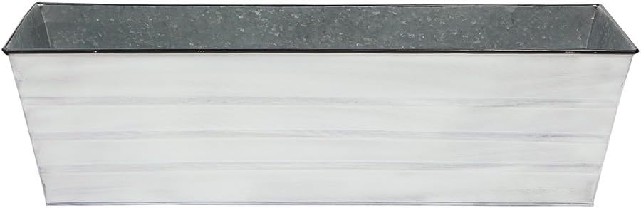 Achla Designs Galvanized Window Flower Box Planter-Green-Medium (24" L x 9.5" W x 7.5" H)