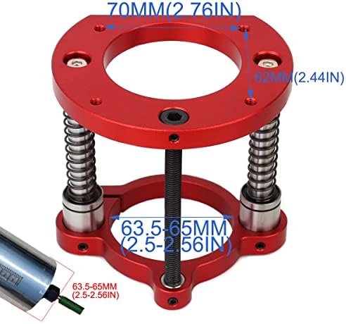 Aluminium Router Table Insert Plate And Router Lift for 65mm Diameter Universal Trimming Machine