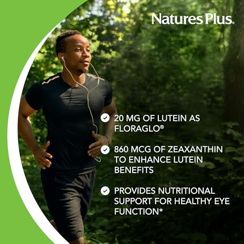 NaturesPlus Ultra Lutein 20 mg - 60 Softgels - Nutritional Support for Healthy Eye Function - 60 Servings