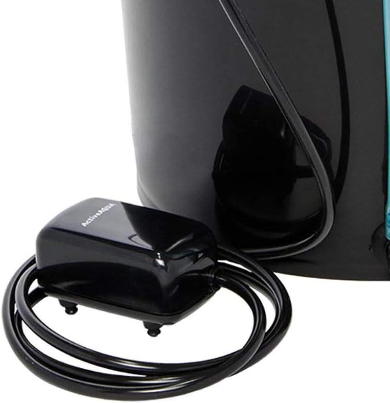 Hydrofarm RS5GALSYS Root Spa Deep Water Culture Bucket System, 5 Gallon, black | 8 in Grow Basket, Air Pump Included, 1/2 in Grommet And Elbow, 1/4 in Black Tubing, Pebble Media Sold Separately