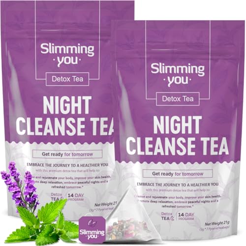TAOISTEA 14 Day Detox Tea for Weight Loss, Body Cleanse, Metabolism Boost - Morning Boost and Night Cleanse Teas