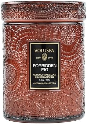 Voluspa Baltic Amber, Small Candle Jar, 5.5 oz, 50 Hour Burn Time, Coconut Wax for Clean Burning, Handcrafted in the USA