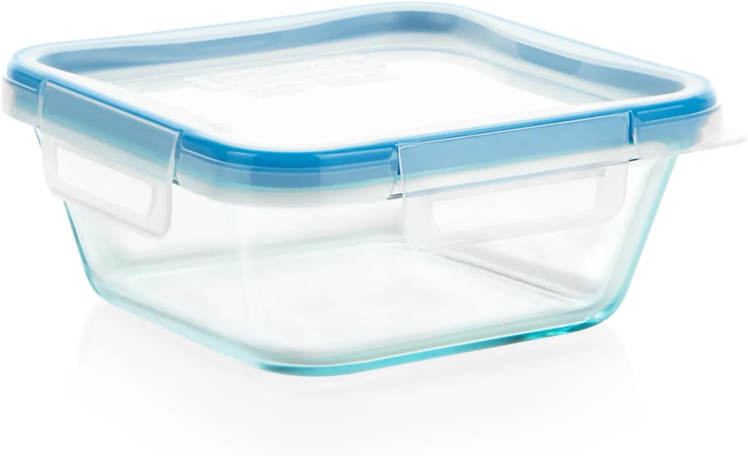 Snapware Snapware 6cup total solution rectangle food storage container glass, 9.3 Ounce (1112403) | Snapware glass container, 6‑cup size, BPA‑free lid, 4 locking tabs, microwave safe, freezer safe, dishwasher safe, 1112403