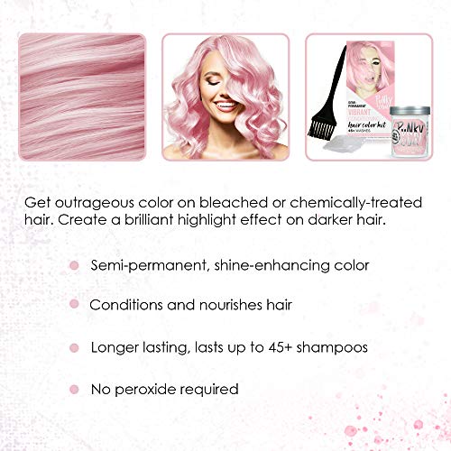 Punky Colour Box Kit Cotton Candy Semi Permanent Hair Color - Vegan, Cruelty-Free Conditioning Hair Dye, Lasts Up to 35 Washes