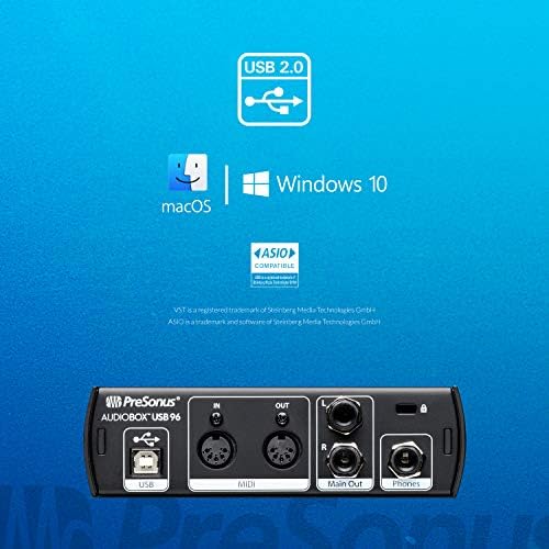 PreSonus AudioBox USB 96 25th Anniversary Studio Recording Package