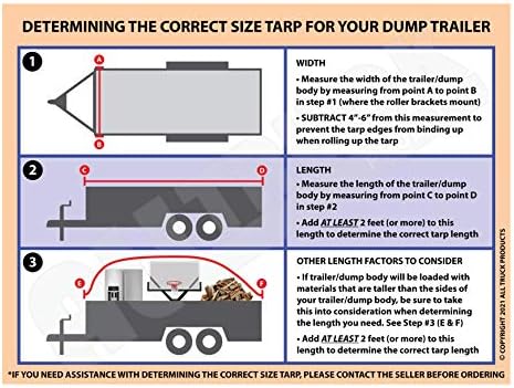 (6' X 14') Dump Truck and Trailer Tarp Kit