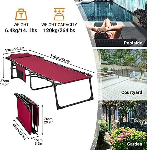 KingCamp Lounge Chair Outdoor