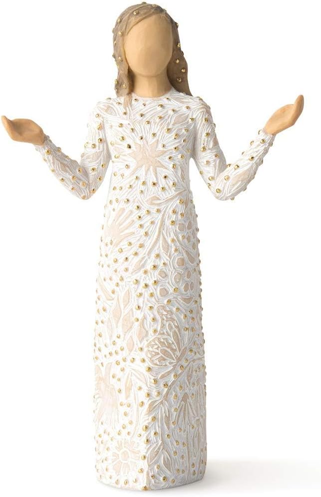 Willow Tree Everyday Blessings, Sculpted Hand-Painted Figure with Gold Leaf | Cast from a Susan Lordi Original Carving