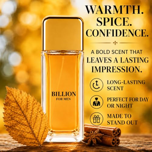 Sandora Fragrances Billion For Men Eau de Toilette Spray - Men's Fragrance with Citrus, Mint