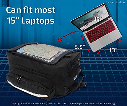 1560 Magnetic Mount Tank Bag - Water-Resistant, Tear-Resistant, Industrial Grade Ballistic Nylon with Anti-Scratch Rubberized Bottom, Magnetic Mounting