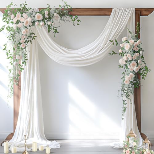 Wedding Arch Draping Fabric Sheer Chiffon Curtain Drape Wedding Party Decor