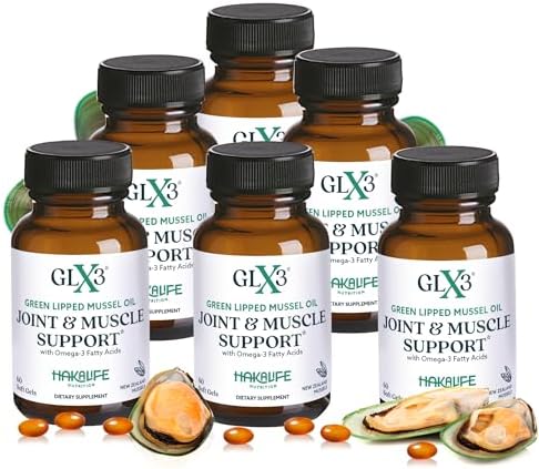 Haka Life GLX3 Green Lipped Mussel Oil Capsules for Joint and Muscle Support | Extra-Strength Omega-3 Green Lipped Mussel Supplement for Comfort, Flexibility & Recovery | Contains ETA, EPA, DHA
