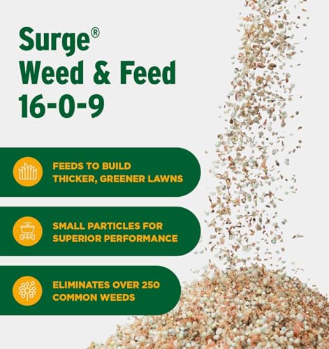 The Andersons Professional Surge Weed and Feed 16-0-9 Post-Emergent Weed Control and Fertilizer - Covers up to 16,000 sq ft (40 lb)