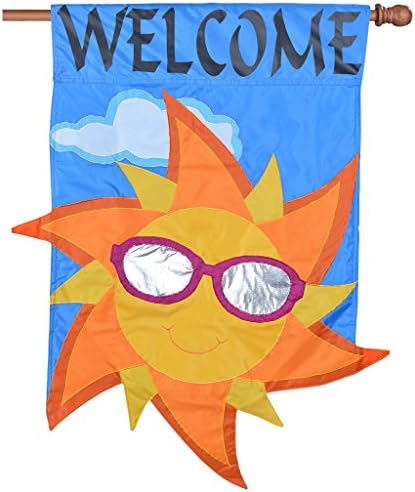 Premier Kites Applique Flag - Welcome Sun
