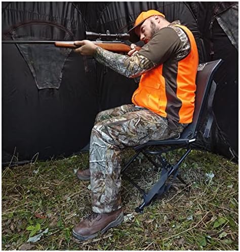 Guide Gear 360º Swivel Hunting Blind Chair, Lightweight, Portable Mesh Hunt Seat, 300-lbs Capacity