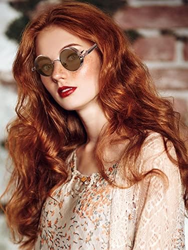 Frienda 4 Pcs Retro Steampunk Sunglasses