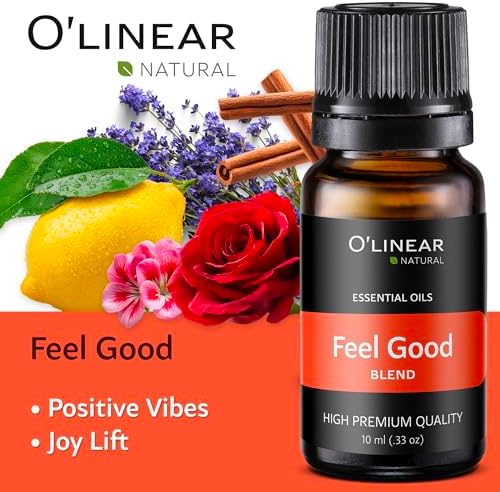 O'linear Essential Oils 6 Blends Set - Perfect for Humidifiers and Diffusers, Aromatherapy Diffuser Oils Scents, Essential Oil Kit for Home Use