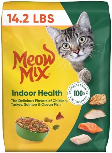 Meow Mix Indoor Health Dry Cat Food, 6.3 Pound Bag
