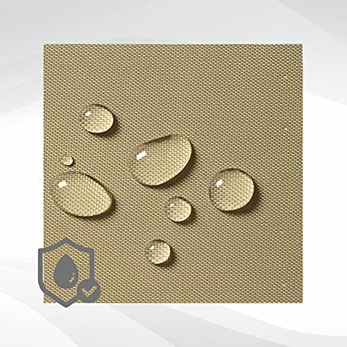 Formosa Covers | Outdoor Patio High Back, Rocking, Swivel Chair Cover Stackable Dining Seat Protection Secure Fastener Strips | 27" W x 30" D x 42" H (Taupe)