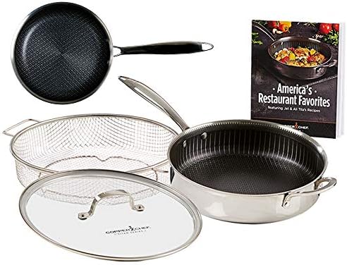 Copper Chef Titan Fry, 9.5 inch with 8 inch Pan, stainless-steel